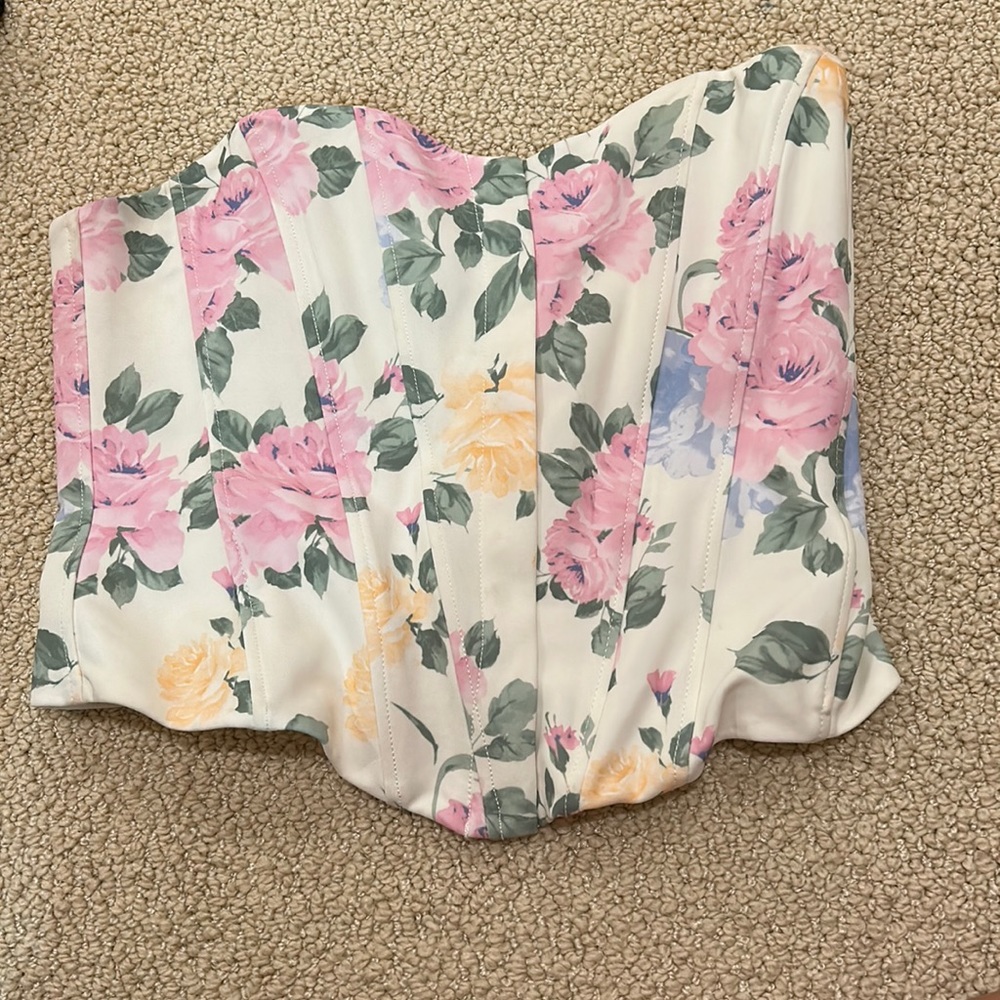 Floral Zara corset top!